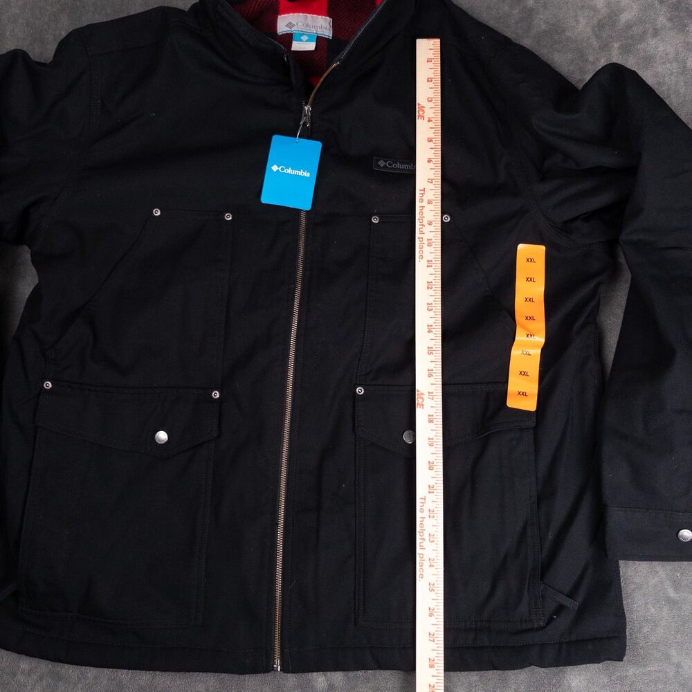 Columbia Loma Vista Jacket Mens XXL Black Fleece Lined Workwear NWT - Picture 7 of 8